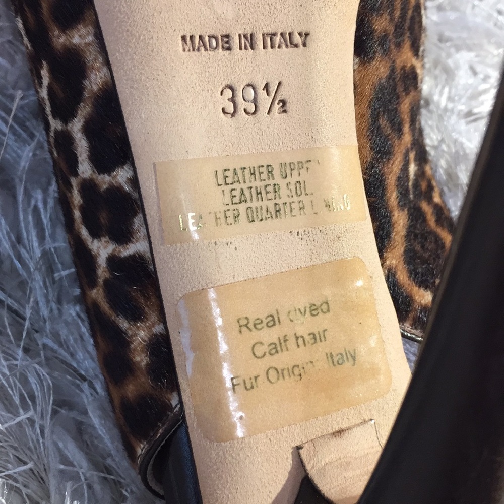 EUC Jimmy Choo Leopard print Calf Hair Heels, 9.5 - Picture 17 of 17